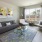 a living room with a tv and couches